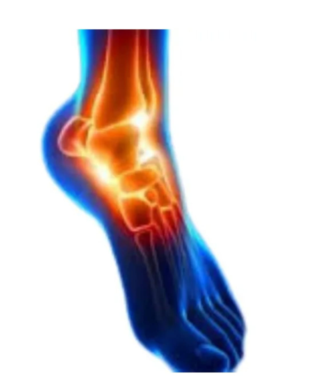 Miniatura 2 de MEDIA TOBILLERA AJUSTABLE NEGRA- NARANJA